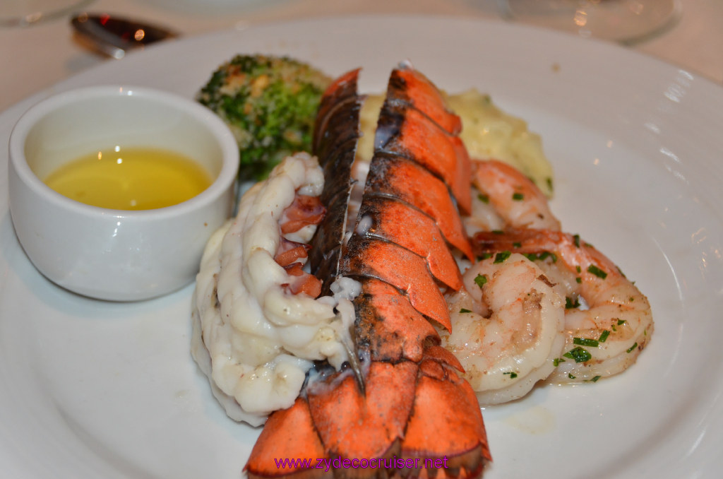 Broiled Maine Lobster Tail and Jumbo Black Tiger Shrimps 