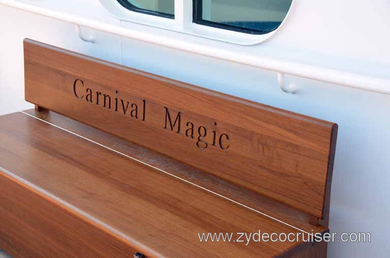145: Carnival Magic Inaugural Cruise, Grand Mediterranean, Venice, Bench