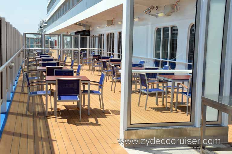 156: Carnival Magic Inaugural Cruise, Grand Mediterranean, Venice, Oceanside Barbeque Tables and Chairs