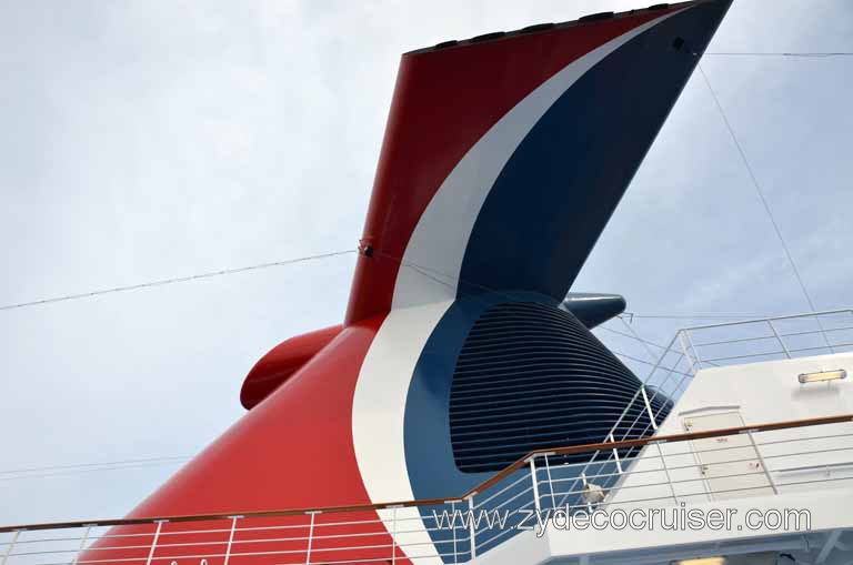 159: Carnival Magic Inaugural Cruise, Sea Day 1, Funnel, 