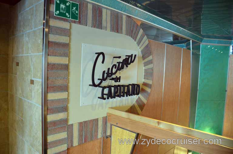 194: Carnival Magic Inaugural Cruise, Sea Day 1, Cucina del Capitano, 