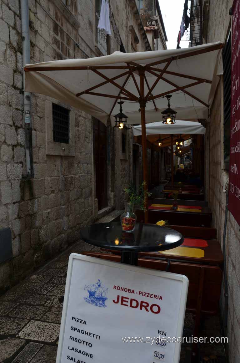 327: Carnival Magic, Inaugural Cruise, Dubrovnik, Old Town, Konoba Pizzeria Jedro