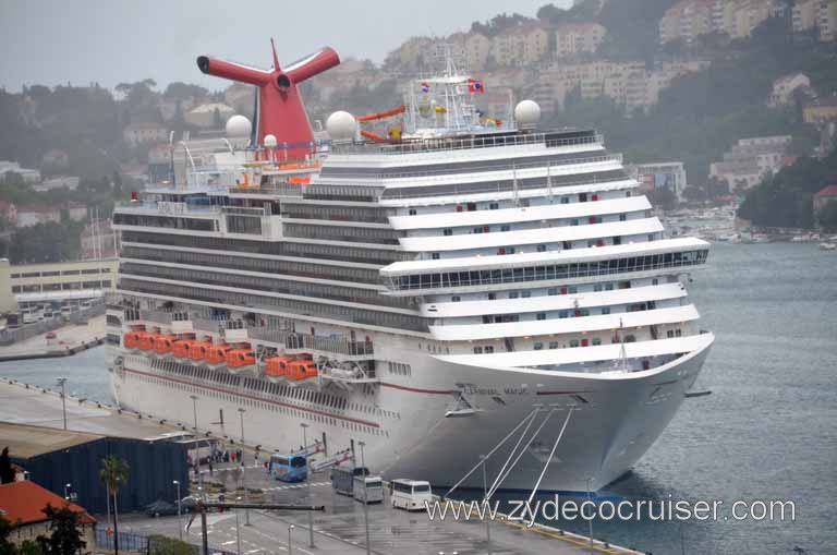369: Carnival Magic, Inaugural Cruise, Dubrovnik, Carnival Magic from across the Franjo Tuđman Bridge,