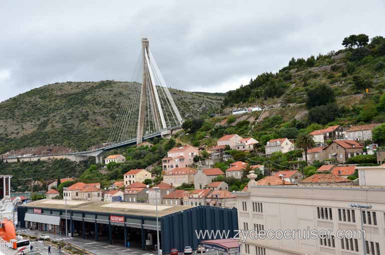 395: Carnival Magic, Inaugural Cruise, Dubrovnik, Franjo Tuđman Bridge, Cruise Port