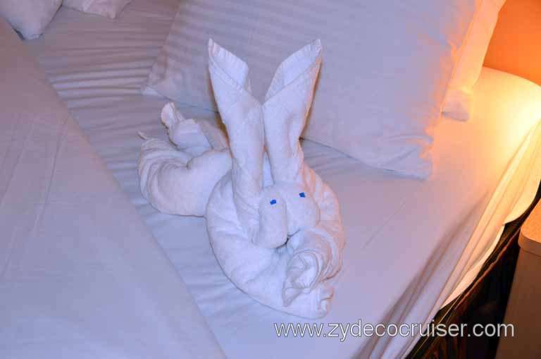 453: Carnival Magic, Inaugural Cruise, Dubrovnik, Towel Animal, Rabbit