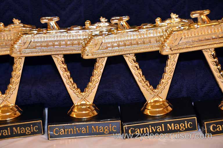 126: Carnival Magic, Inaugural Cruise, Sea Day 2, Ships on Sticks