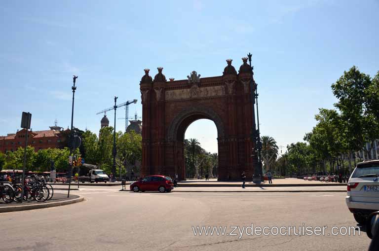 145: Carnival Magic, Grand Mediterranean, Barcelona, Arc de Triomf, 
