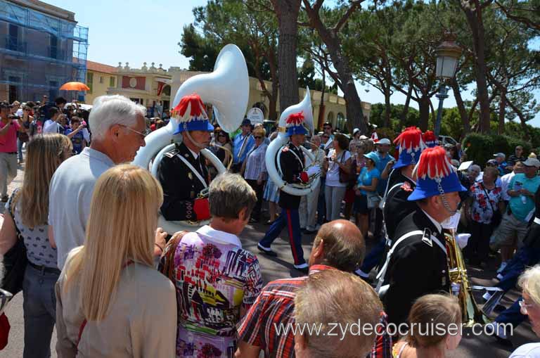 075: Carnival Magic Grand Mediterranean Cruise, Monte Carlo, Monaco, Changing of the Guard, Fiberglass Sousaphones? What wimps!