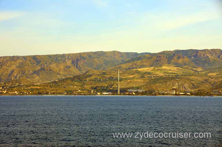 029: Carnival Magic, Mediterranean Cruise, Sea Day 1, Straits of Messina, 