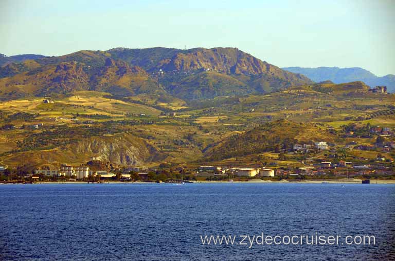 031: Carnival Magic, Mediterranean Cruise, Sea Day 1, Straits of Messina, 
