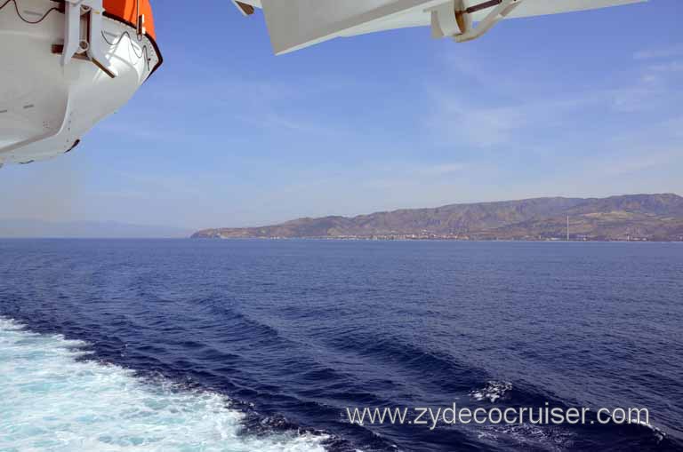 027: Carnival Magic, Mediterranean Cruise, Sea Day 1, Straits of Messina, 