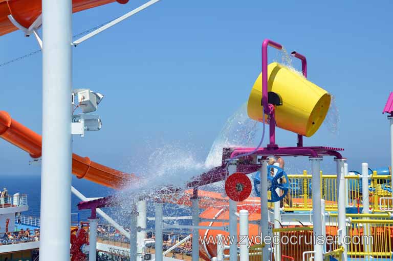 043: Carnival Magic, Mediterranean Cruise, Sea Day 2, Waterworks, Power Drencher, 