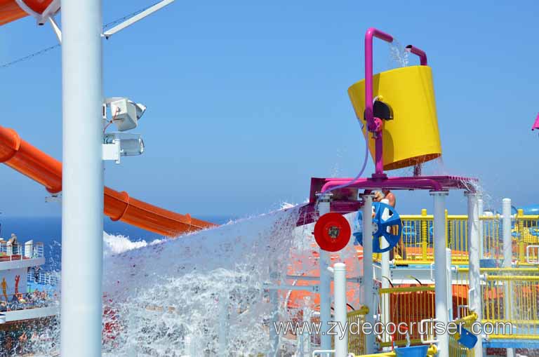 054: Carnival Magic, Mediterranean Cruise, Sea Day 2, Waterworks, Power Drencher, 