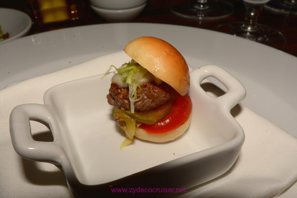 Carnival Magic Prime Steakhouse, Chef's Appetizer, Mini-Hamburger