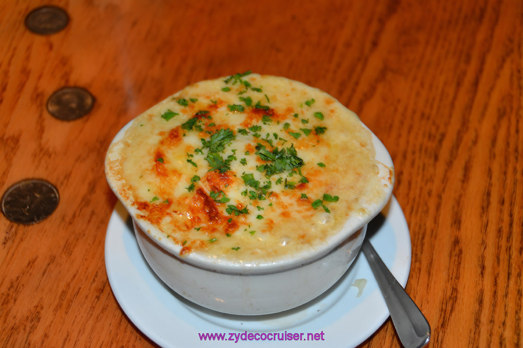004: Carnival Miracle Alaska Cruise, Seattle, Pre-Cruise, 13 Coins Restaurant, French Onion Soup, 