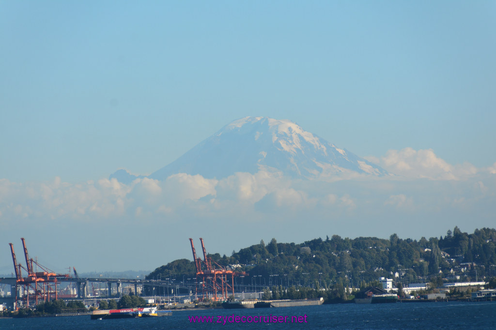 145: Carnival Miracle Alaska Cruise, Seattle, Embarkation, Mount Rainier, 