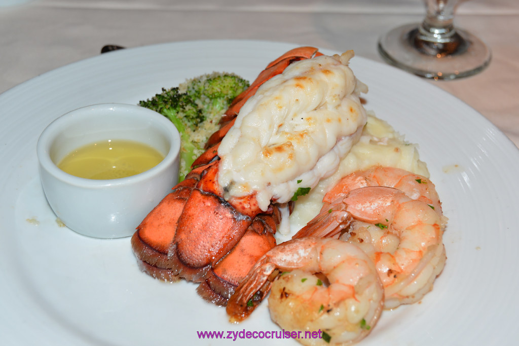 Broiled Maine Lobster Tail and Jumbo Black Tiger Shrimps