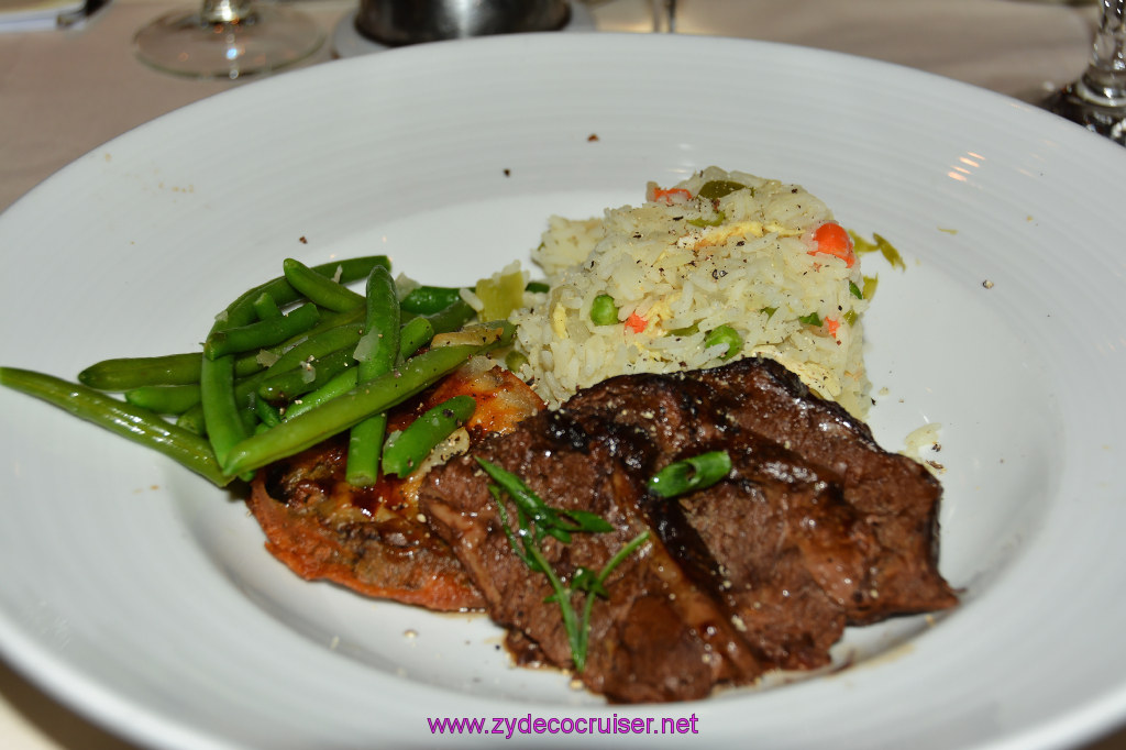 467: Carnival Miracle Alaska Cruise, Sitka, MDR Dinner, Braised Style Short Ribs from Aged Premium American Beef