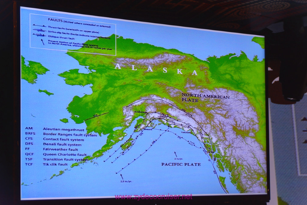 054: Carnival Miracle Alaska Journey Cruise, Sea Day 2, Naturalist Dirk Younkerman Lecture, Alaska's Glaciers, Volcanoes, and Wildlife, 