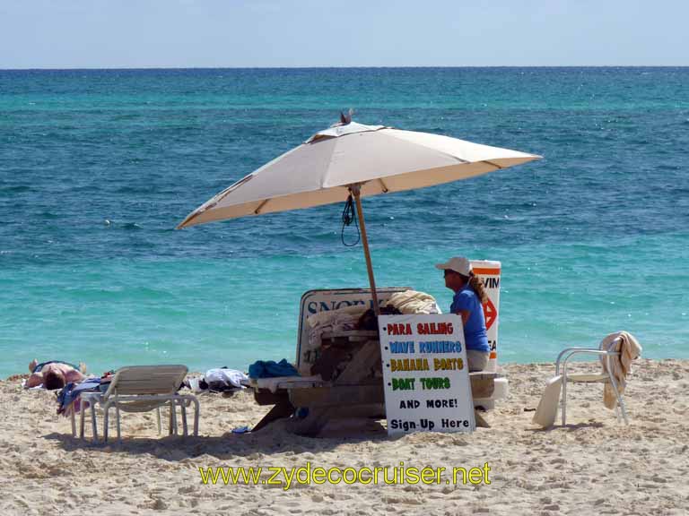 279: Carnival Sensation, Freeport, Bahamas, Beach Stand, Ocean Motion Watersports