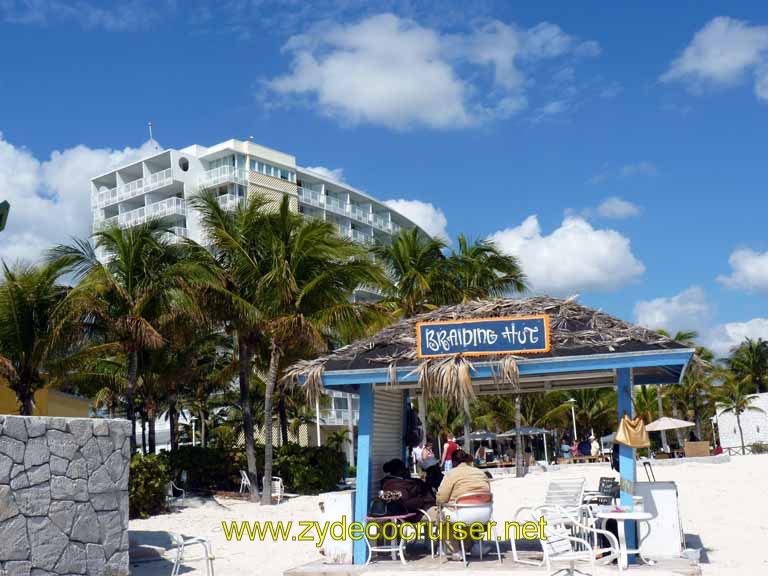 290: Carnival Sensation, Freeport, Bahamas, Braiding Hut and Radisson, Our Lucaya