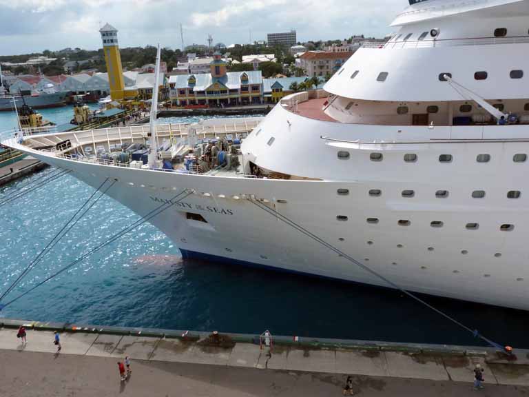 376: Carnival Sensation - Nassau - Majesty of the Seas parked next to us