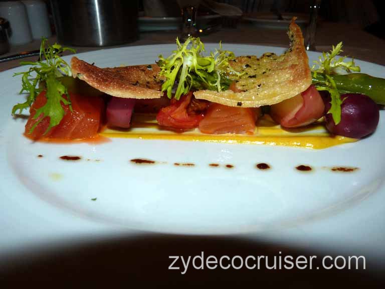 842: Carnival Sensation - Cured Salmon and Candied Tomato