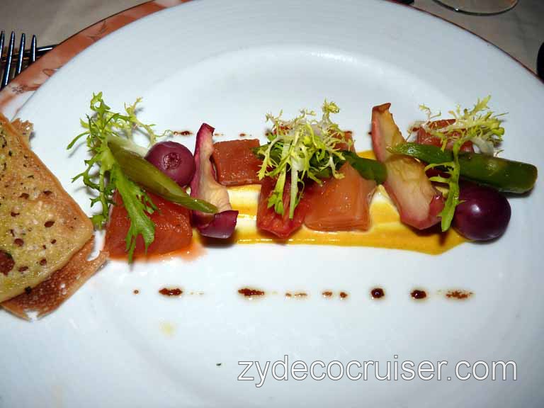 843: Carnival Sensation - Cured Salmon and Candied Tomato