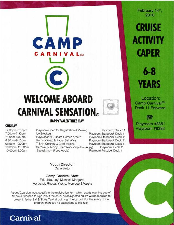 886: Carnival Sensation - Camp Carnival Capers - Age 6-8 - Page 1