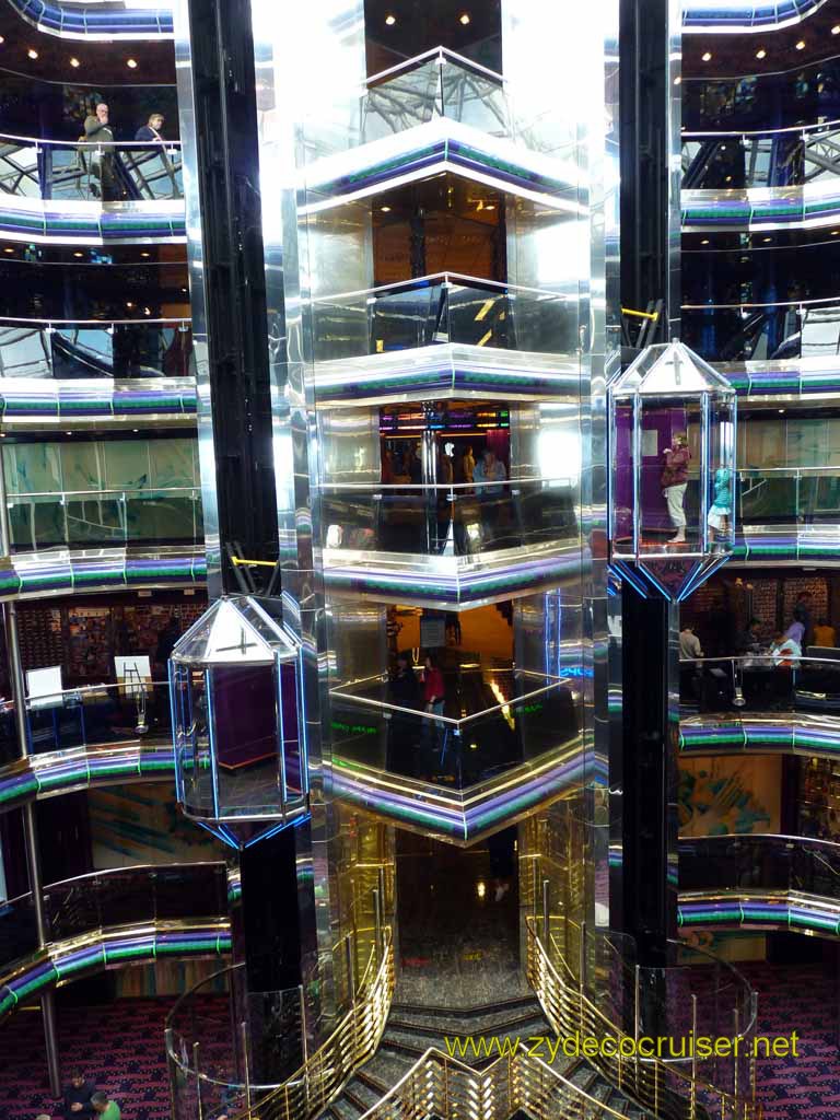 625: Carnival Sensation - Atrium with both glass elevators working