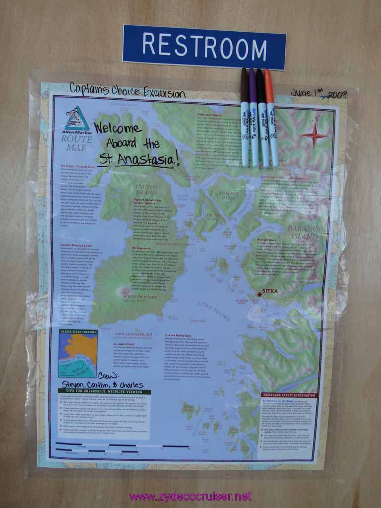 098: Sitka - Captain's Choice Wildlife Quest and Beach Exploration - Map of Our Progress