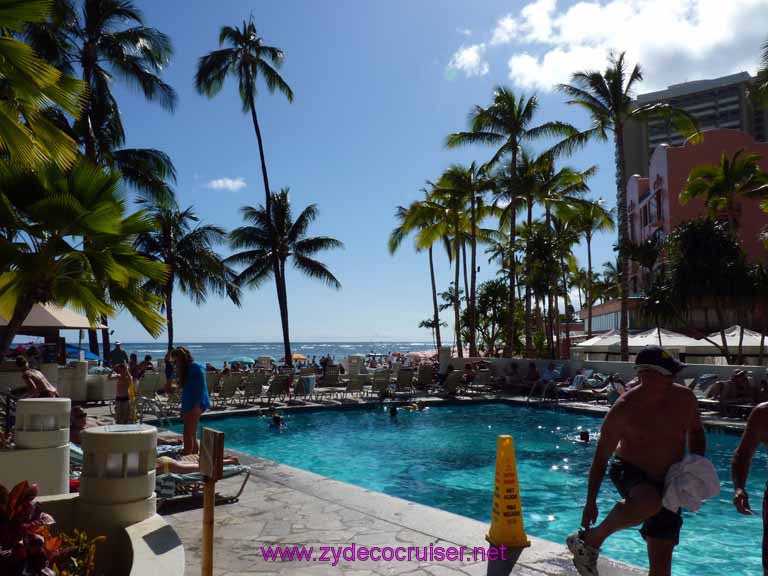 158: Carnival Spirit, Honolulu, Hawaii, Outrigger Waikiki on the Beach pool