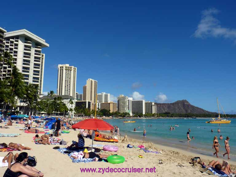 177: Carnival Spirit, Honolulu, Hawaii, Waikiki Beach and Diamond Head