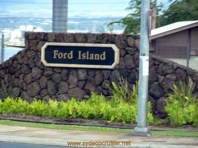006: Carnival Spirit, Honolulu, Hawaii, Pearl Harbor VIP and Military Bases Tour, Ford Island