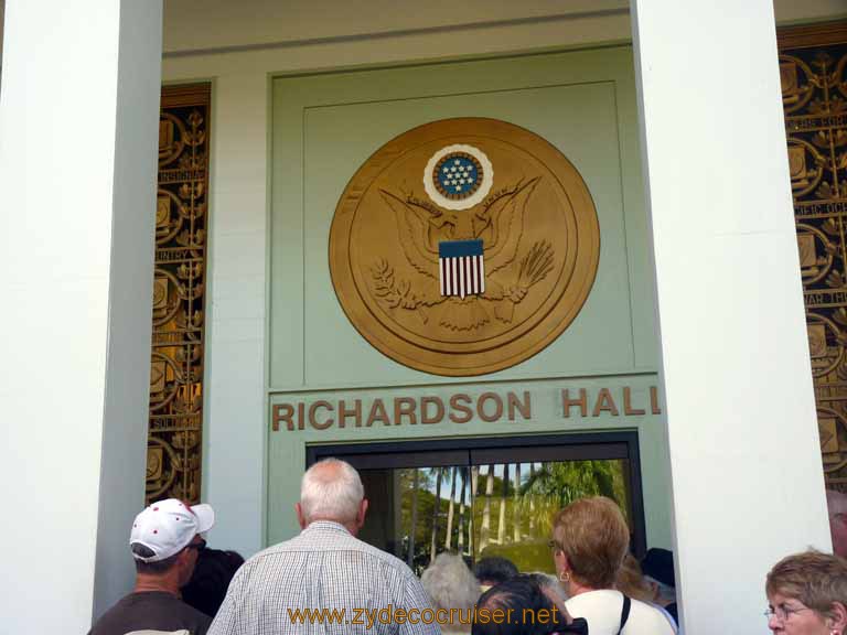 025: Carnival Spirit, Honolulu, Hawaii, Pearl Harbor VIP and Military Bases Tour, Fort Shafter, Richardson Hall, 