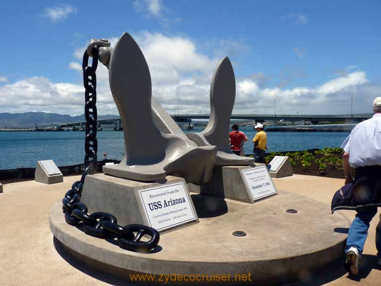 208: Carnival Spirit, Honolulu, Hawaii, Pearl Harbor VIP and Military Bases Tour, Pearl Harbor, Anchor from the USS Arizona