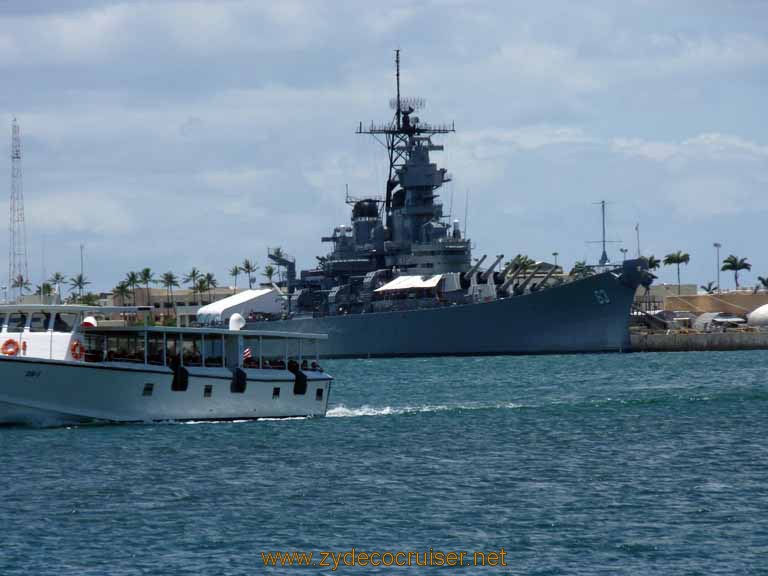 211: Carnival Spirit, Honolulu, Hawaii, Pearl Harbor VIP and Military Bases Tour, USS Missouri and one of the shuttle boats