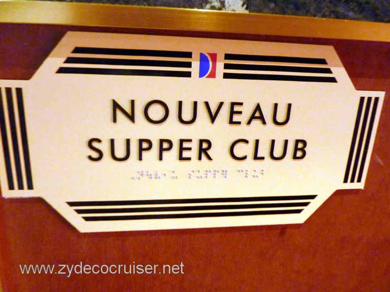 044: Carnival Spirit, Sea Day 1 - Nouveau Supper Club
