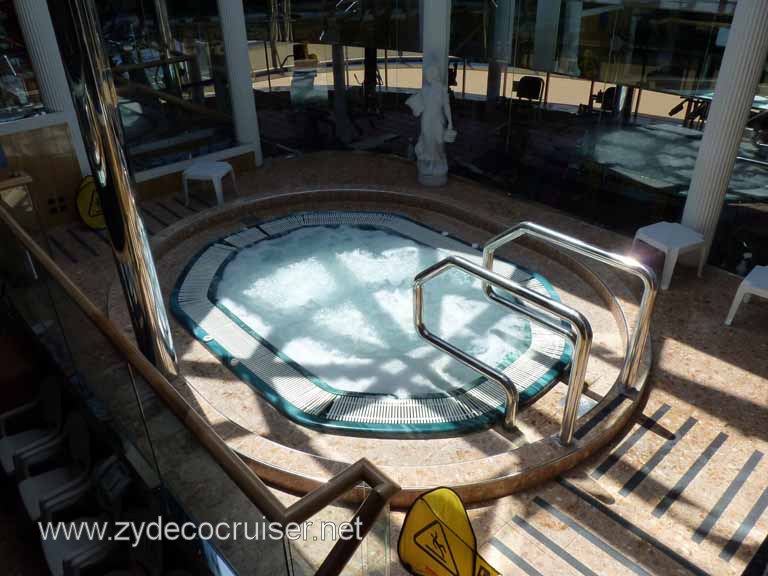 114: Carnival Spirit, Sea Day 1 - Jacuzzi in the gym