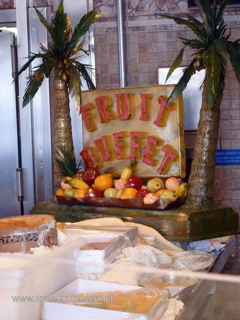 130: Carnival Spirit, Sea Day 1 - at the Fruit Buffet