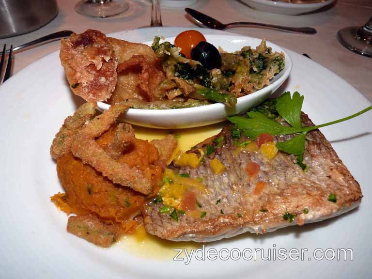 079: Carnival Spirit, Sea Day 4 - Pan Fried Fillet of Red Snapper