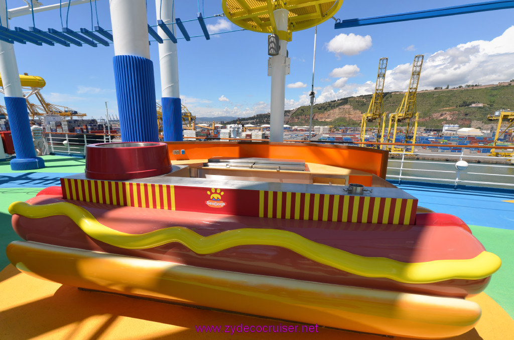 122: Carnival Sunshine Cruise, Barcelona, Embarkation, Sea Dog Cart, 