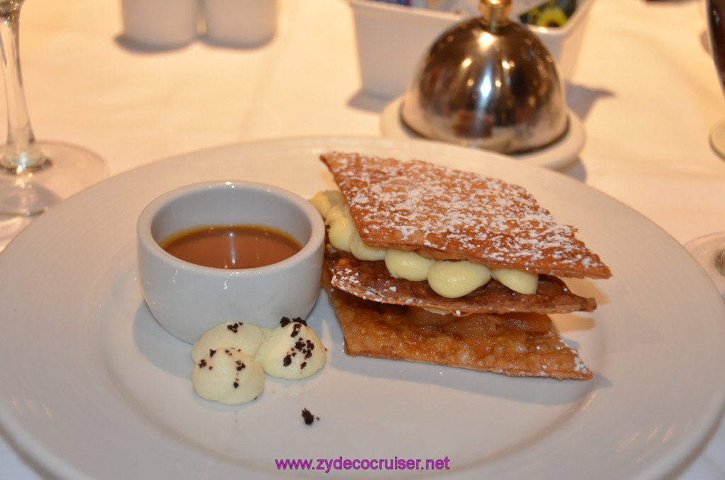 012: Carnival Sunshine, MDR Dinner, Caramelized Apples on Puff Pastry, 