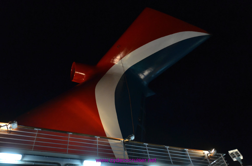 153: Carnival Sunshine Cruise, Marseilles, The Funnel at Night, 