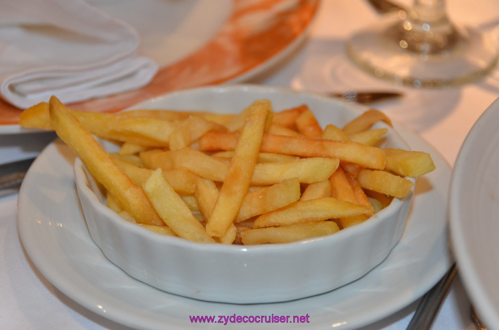 026: Carnival Sunshine, MDR Dinner, Side Order of French Fries, 