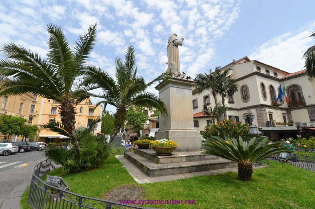 252: Carnival Sunshine Cruise, Naples, Leisurely Sorrento Tour, S. Antonino Abbate Statue, 