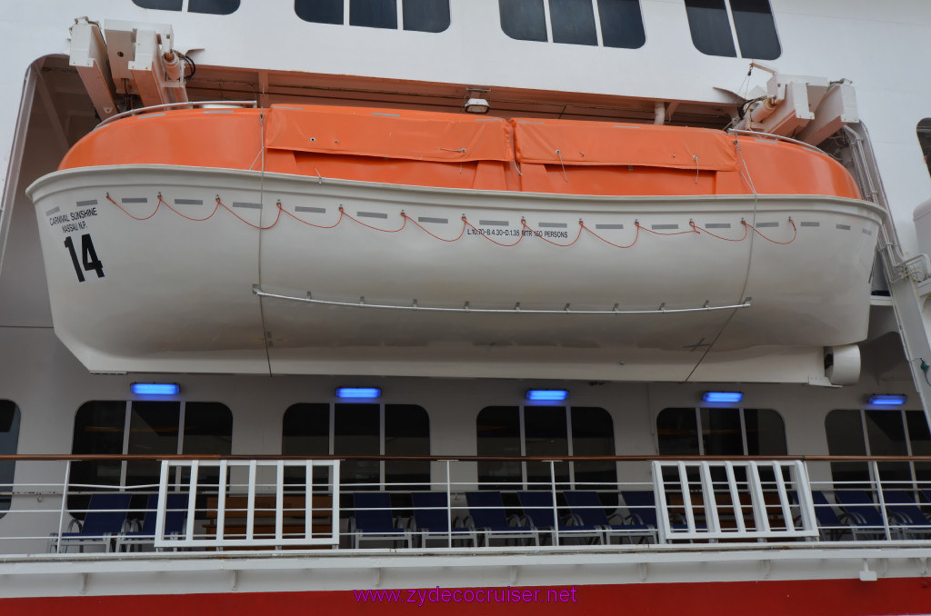 288: Carnival Sunshine Cruise, Naples, Lifeboat, 
