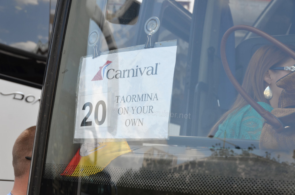 005: Carnival Sunshine Cruise, Messina, Taormina on Your Own tour, 