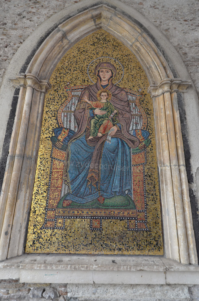 049: Carnival Sunshine Cruise, Messina, Taormina on Your Own tour, Madonna and Child Mosaic, 