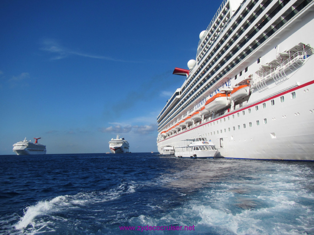 003: Carnival Sunshine Cruise, Nov 21, 2013, Grand Cayman, Tendering in, 
